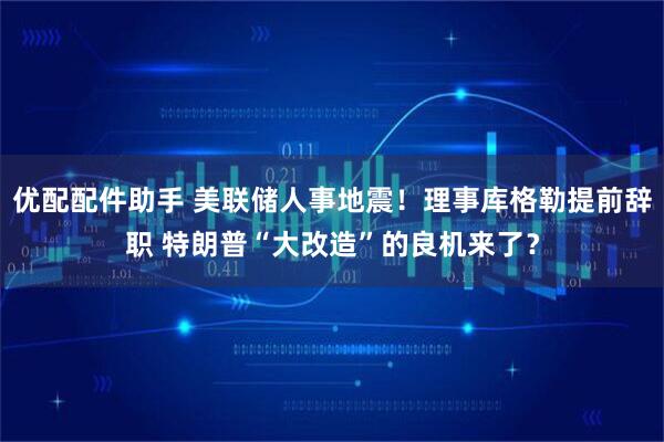 优配配件助手 美联储人事地震!理事库格勒提前辞职 特朗普“大改造”的良机来了?